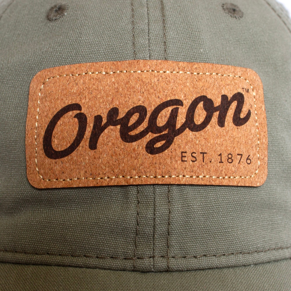 1876, Richardson, Green, Curved Bill, Cotton, Accessories, Unisex, Olive, 324, Recycled, Lightweight Cork, Patch, Oregon, Est. 1876, Adjustable, Hat, 846793